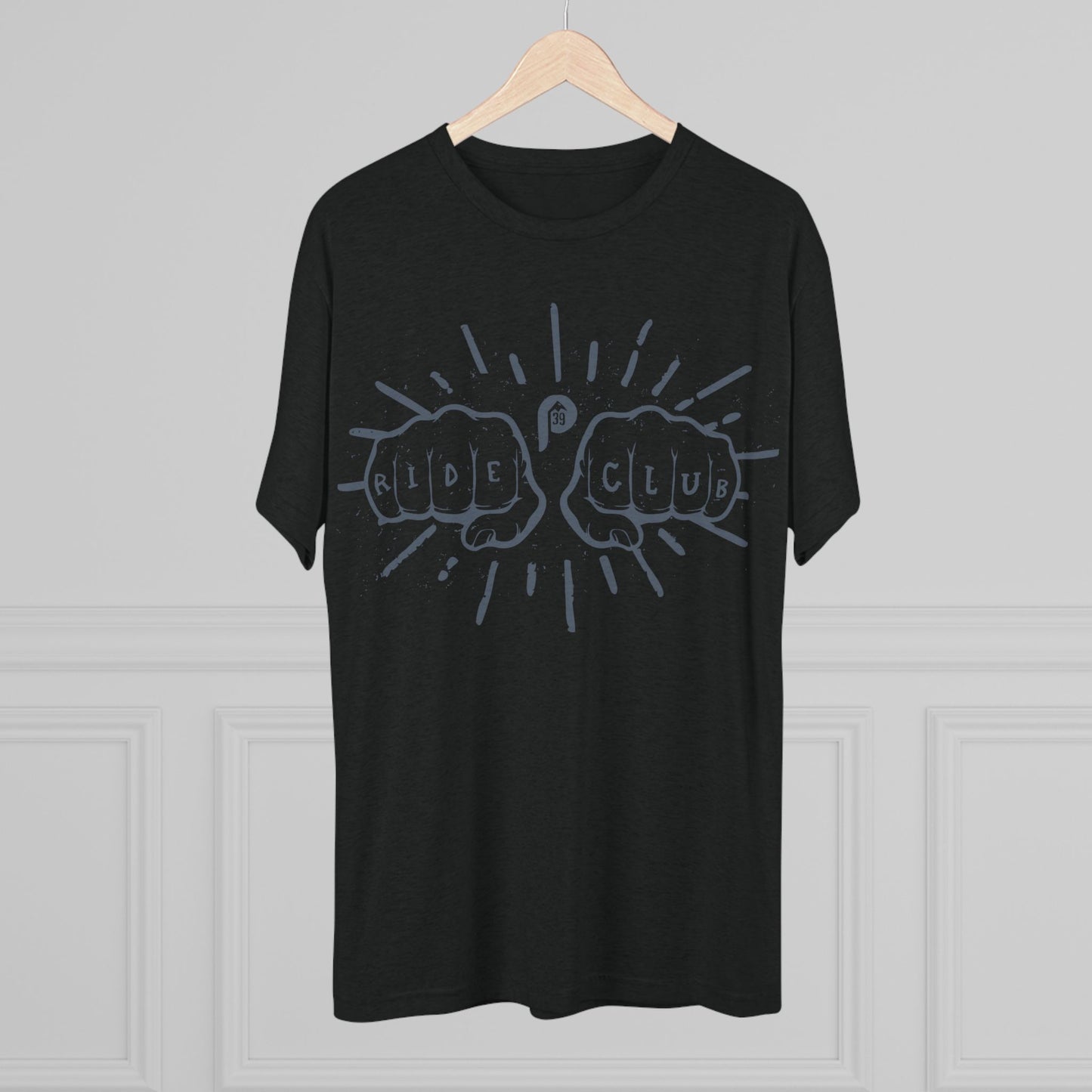 Unisex Adventure Gear Tri-Blend Tee | Ride Club | Black
