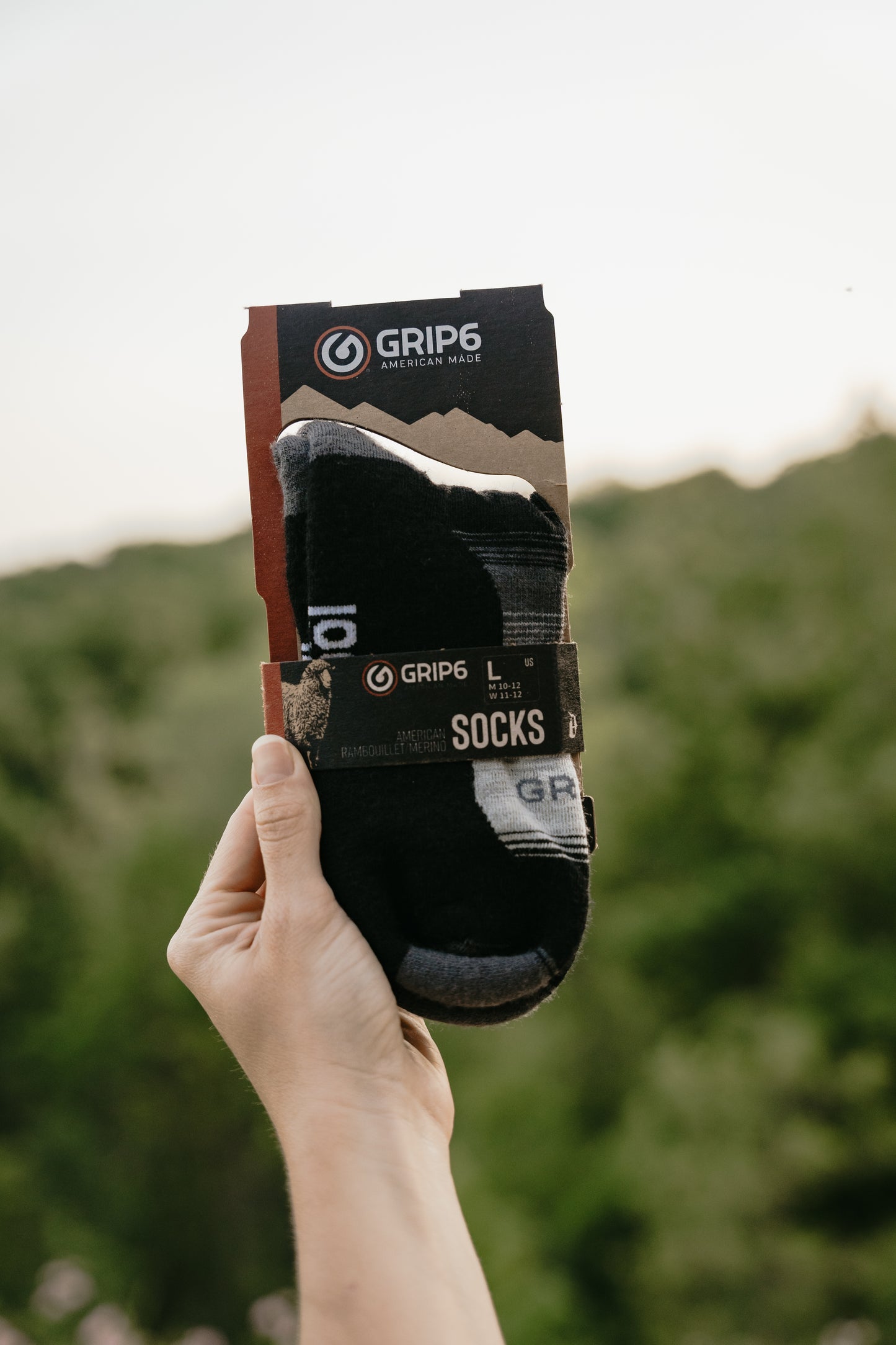 Wool Micro Crew Sock - Fade Black