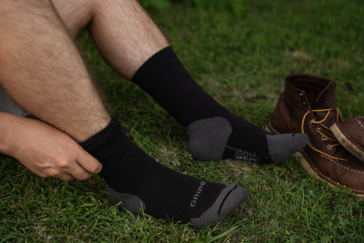 Wool Boot Sock - Black